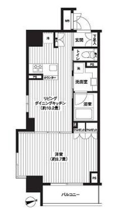 レジディア新御徒町 1101